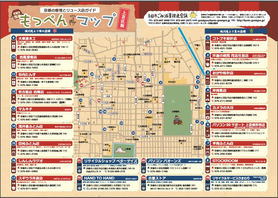 もっぺんマップ上京区版・表イメージ