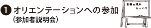 オリエンテーションへの参加(参加者説明会)